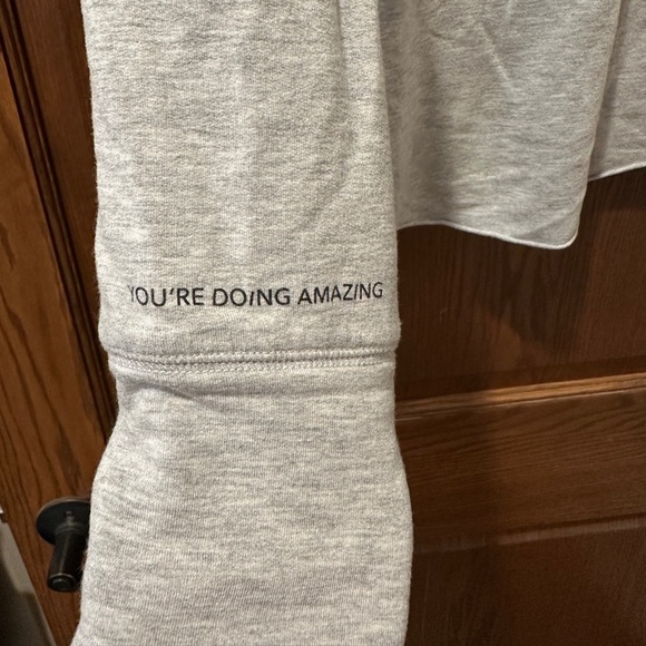 Aerie OFFLINE Grey Long Sleeve Turtleneck Sweatshirt Women's Medium - Picture 5 of 5